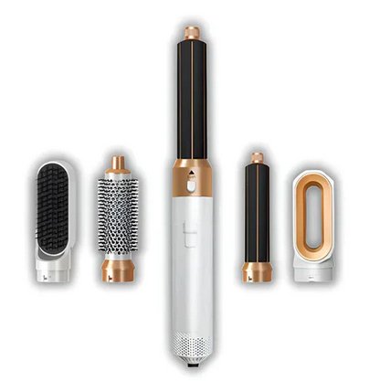 Professionele 5-in-1 airstyler met opzetstukken en luchttechnologie voor drogen, krullen, volume en glad haar | Restfield
