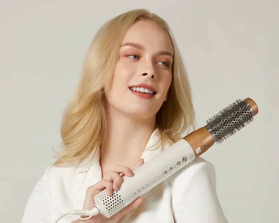 Professionele 5-in-1 airstyler met opzetstukken en luchttechnologie voor drogen, krullen, volume en glad haar | Restfield