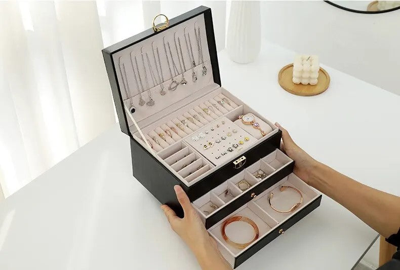 Luxe Sieradendoos met Meerdere Lagen – Elegante Opbergbox voor Sieraden | Restfield