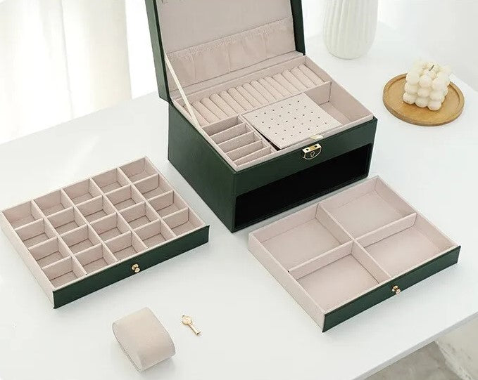 Luxe Sieradendoos met Meerdere Lagen – Elegante Opbergbox voor Sieraden | Restfield
