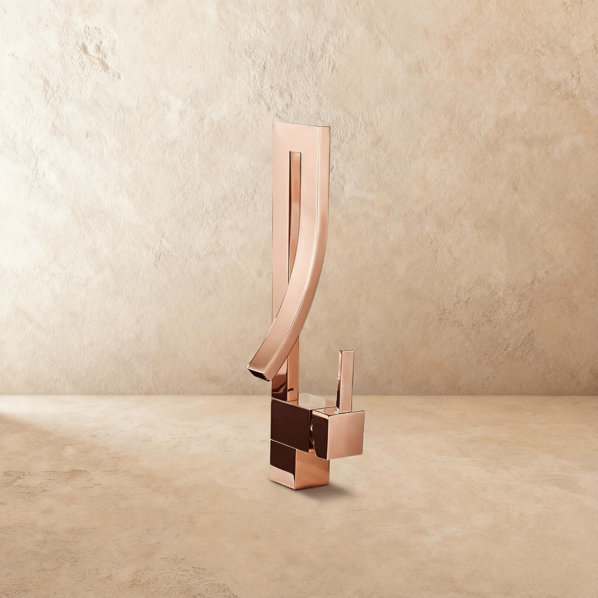 Moderne Design Wastafelkraan Met Open Uitloop En Strakke Geometrie | Restfield