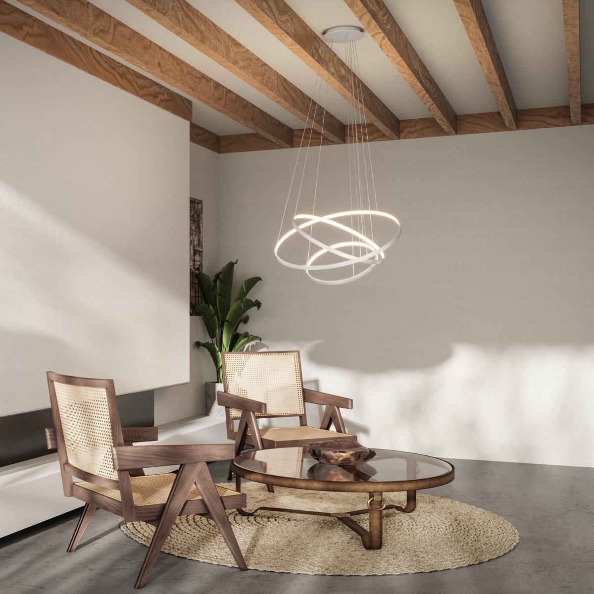 LED Hanglamp Ringen 70-55-40cm Dimbaar Aluminium Design | Restfield