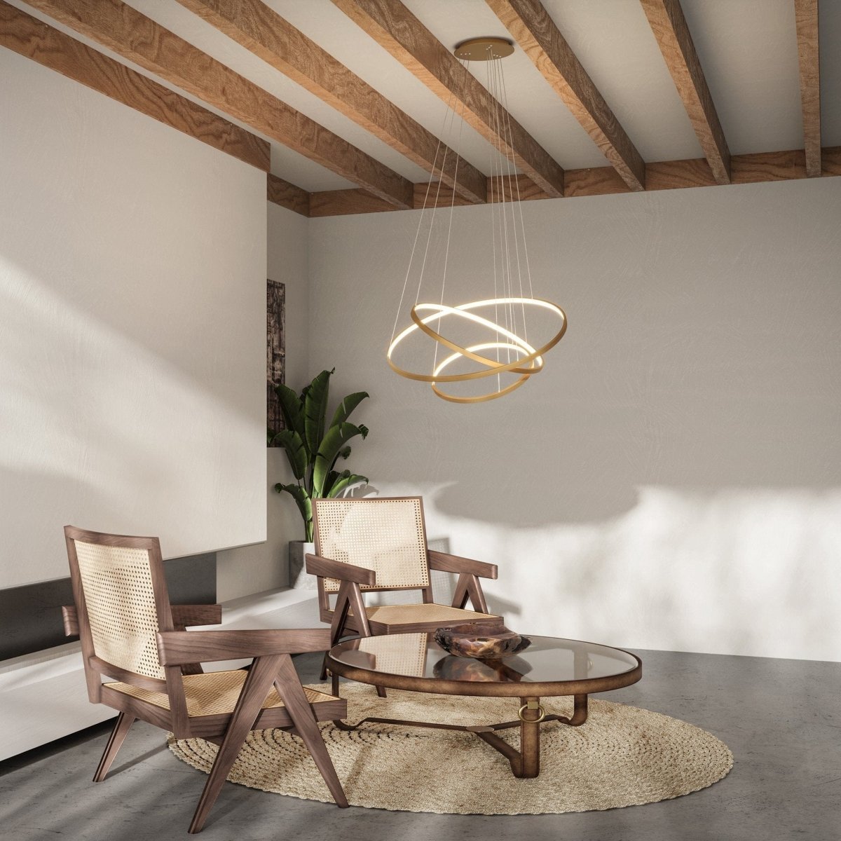 LED Hanglamp Ringen 70-55-40cm Dimbaar Aluminium Design | Restfield