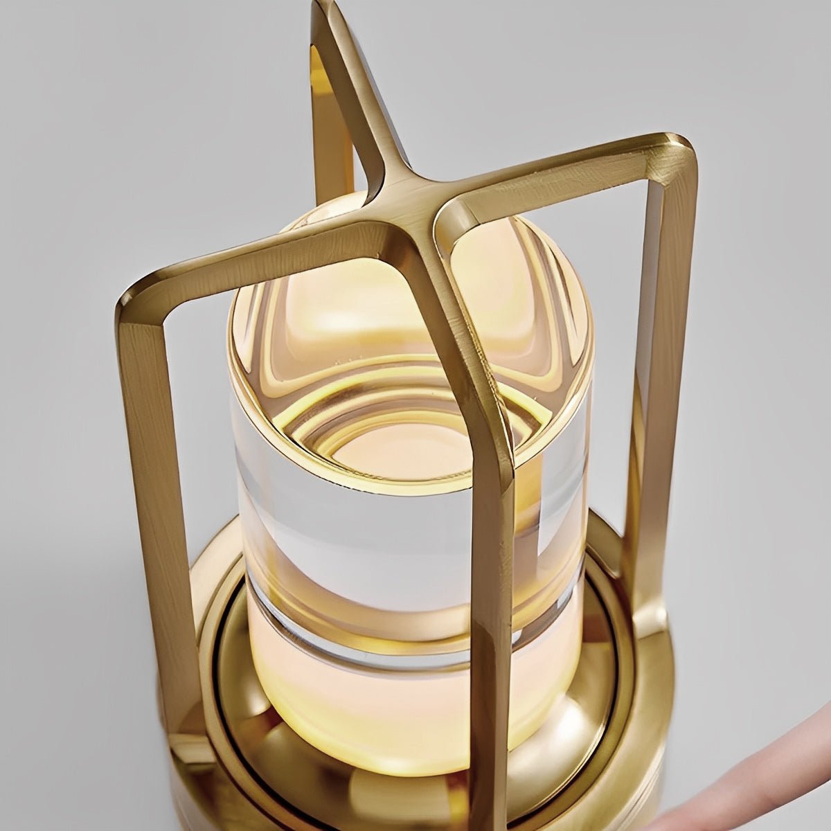 Draadloze Tafellamp Met Usb Oplaadbare Batterij Touch Dimming Led Lantaarn Modern Design Voor Slaapkamer En Woonkamer | Restfield