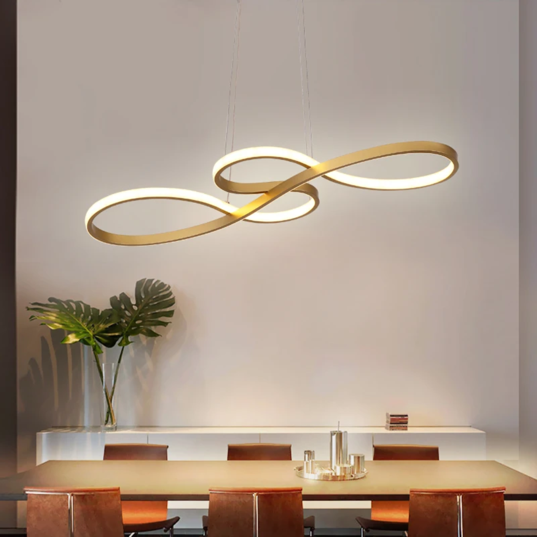 Hanglamp LED Ringen Dimbaar Afstandsbediening Aluminium Eetkamer Woonkamer Modern
