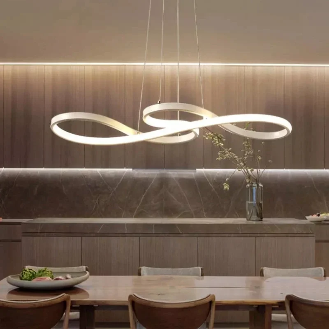 Hanglamp LED Ringen Dimbaar Afstandsbediening Aluminium Eetkamer Woonkamer Modern