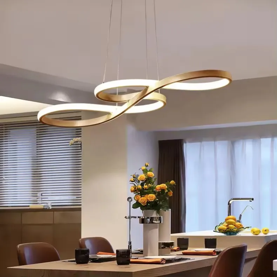 Hanglamp LED Ringen Dimbaar Afstandsbediening Aluminium Eetkamer Woonkamer Modern