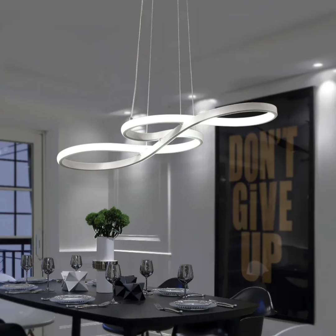 Hanglamp LED Ringen Dimbaar Afstandsbediening Aluminium Eetkamer Woonkamer Modern