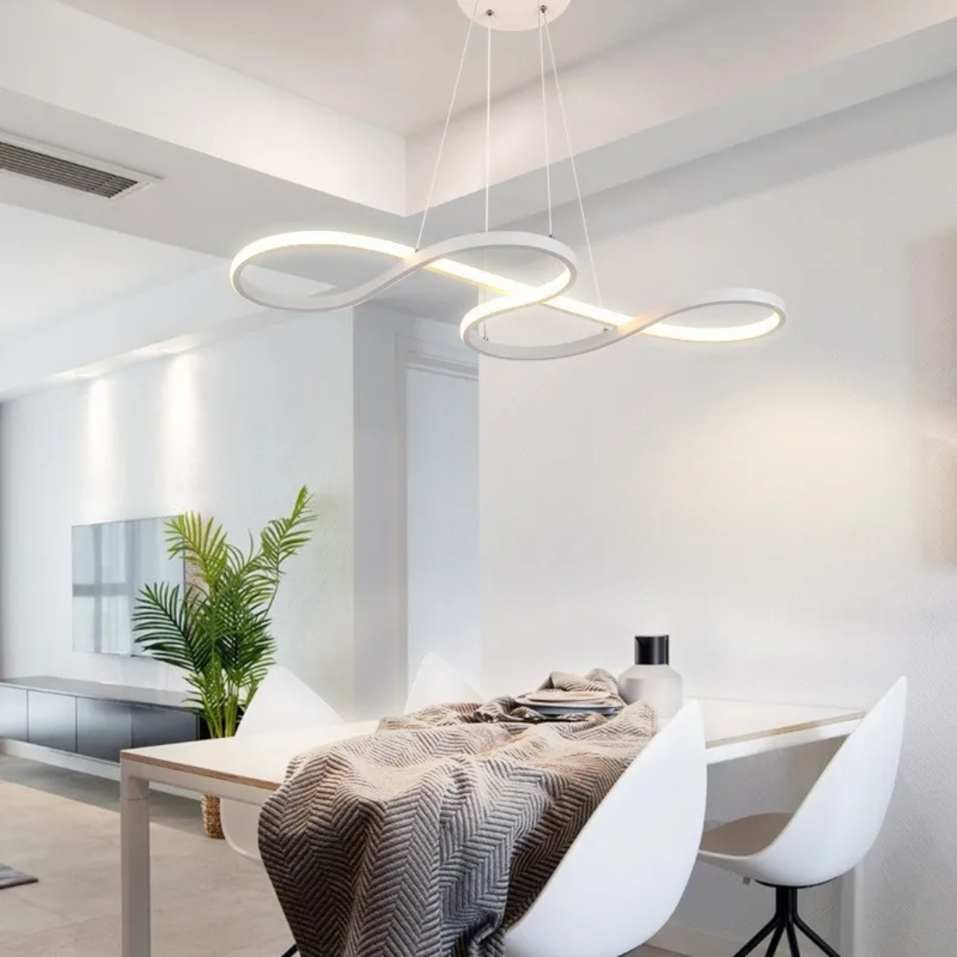 Hanglamp LED Ringen Dimbaar Afstandsbediening Aluminium Eetkamer Woonkamer Modern