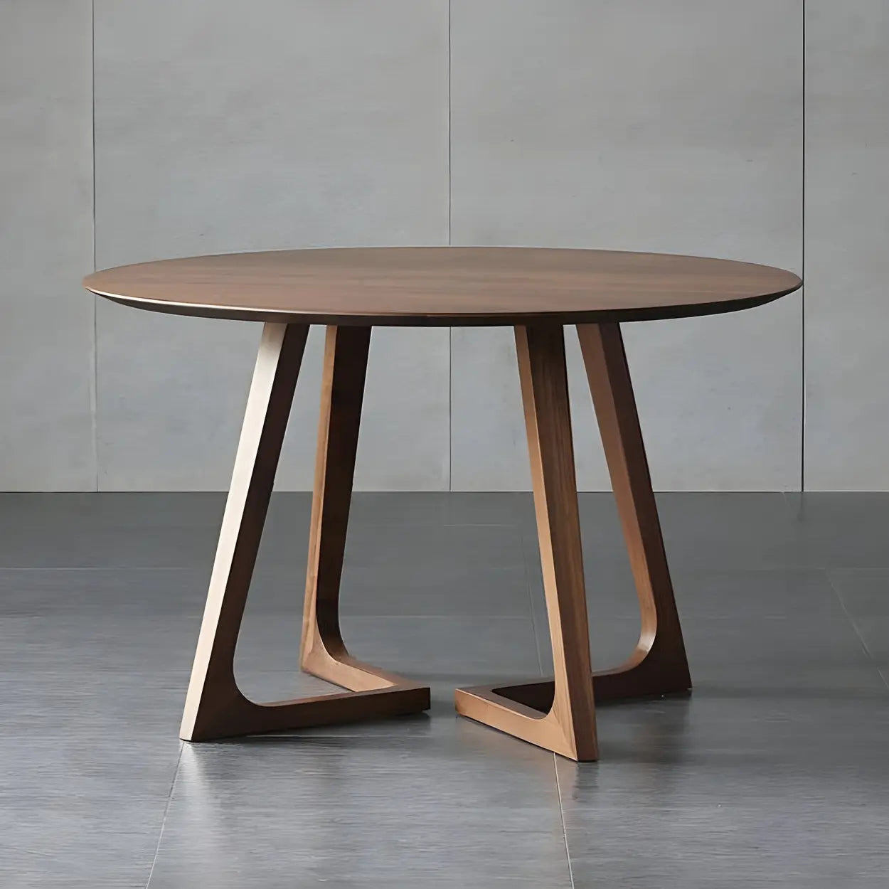 Ronde Houten Eettafel met Interlock Onderstel – Moderne Kleine Dining Tafel in Walnoot of Naturel | Restfield