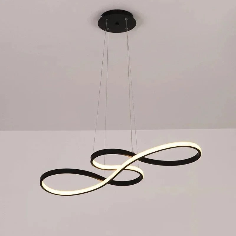 Hanglamp LED Ringen Dimbaar Afstandsbediening Aluminium Eetkamer Woonkamer Modern