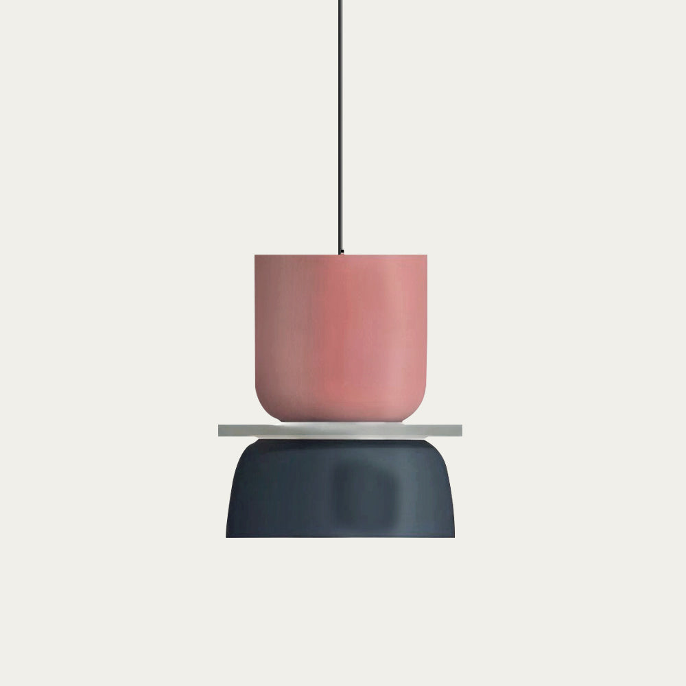 Hanglamp Nordic Color Block Aluminium Acryl Macaron 29cm E27 | Restfield