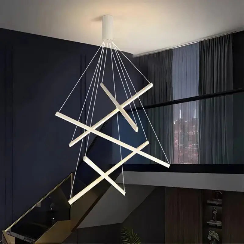 Hanglamp Trap XXL Modern Design LED Aluminium Acryl 300cm | Restfield