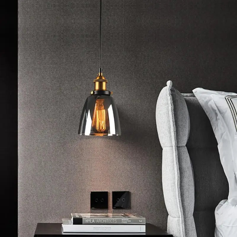 Titel: Hanglamp Rookglas Vintage LED G9 12W Zwart Woonkamer Eetkamer Slaapkamer Retro | Restfield