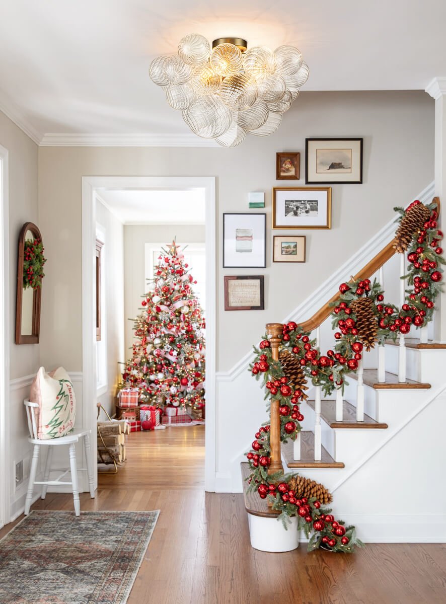 Plafondlamp Glazen Bollen Cluster 3-Lichts Messing 53cm Badkamer Woonkamer Glamour