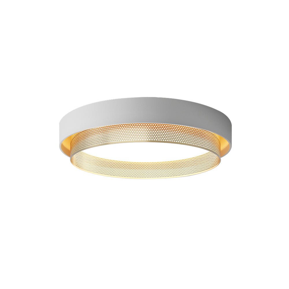 Plafondlamp LED Rond Hol Design 30W Wit Zwart 50cm Woonkamer Badkamer Minimalistisch