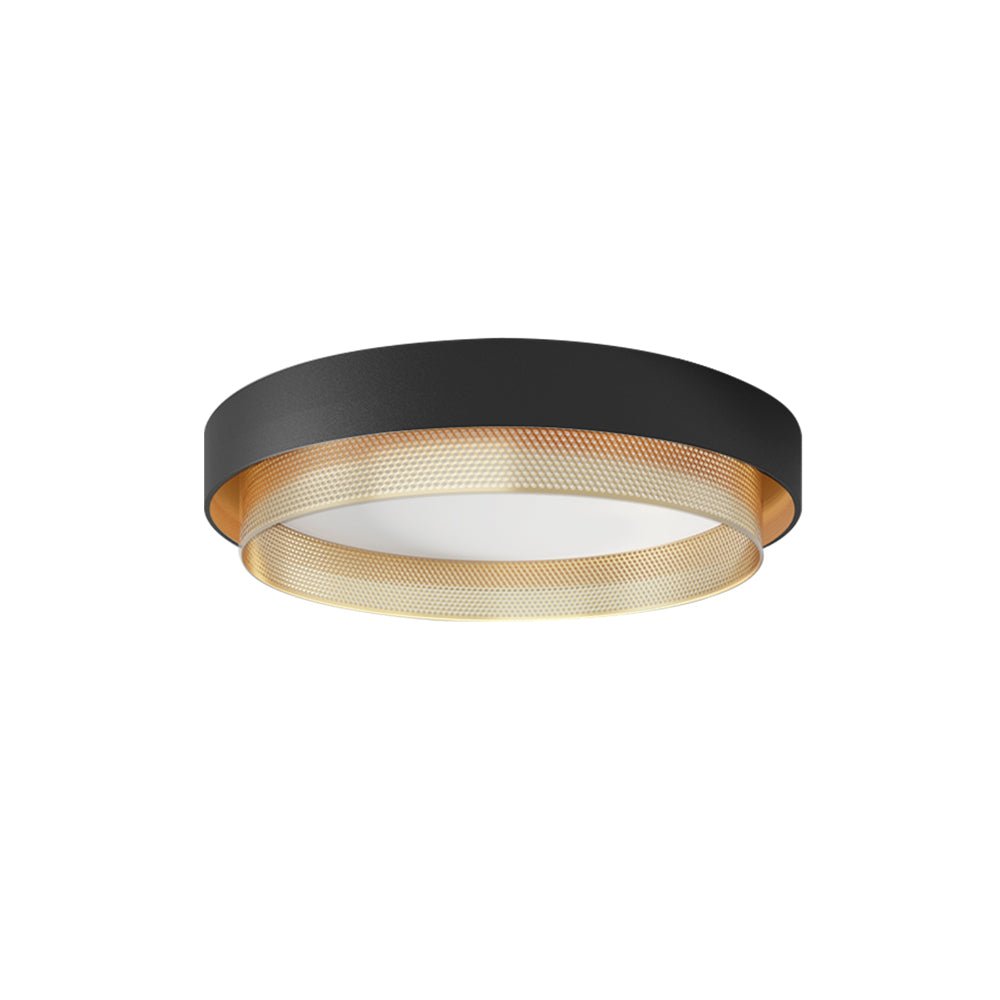 Plafondlamp LED Rond Hol Design 30W Wit Zwart 50cm Woonkamer Badkamer Minimalistisch