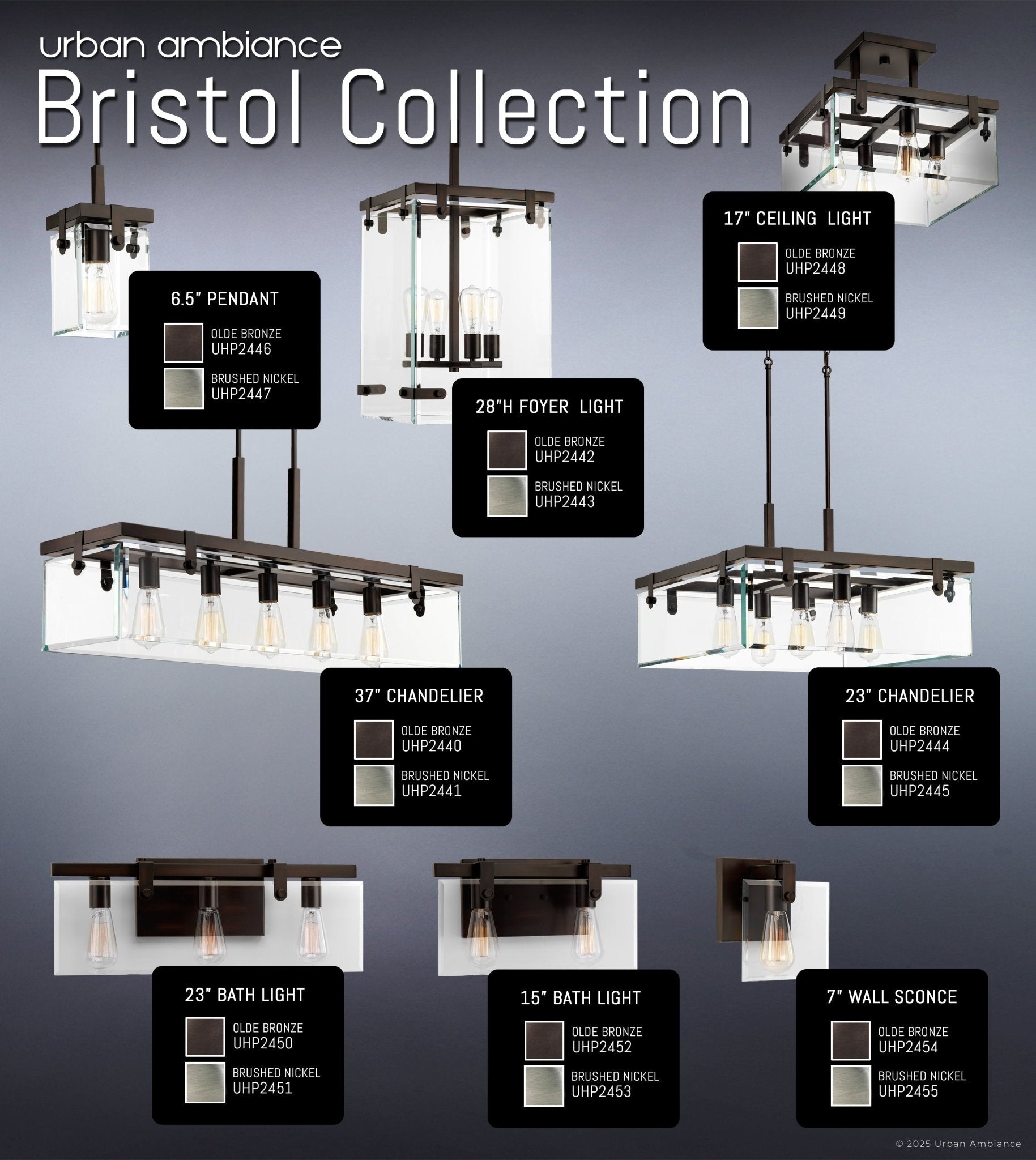 Hanglamp Cube Glas Nikkel 30cm Modern Industrieel E26 | Restfield