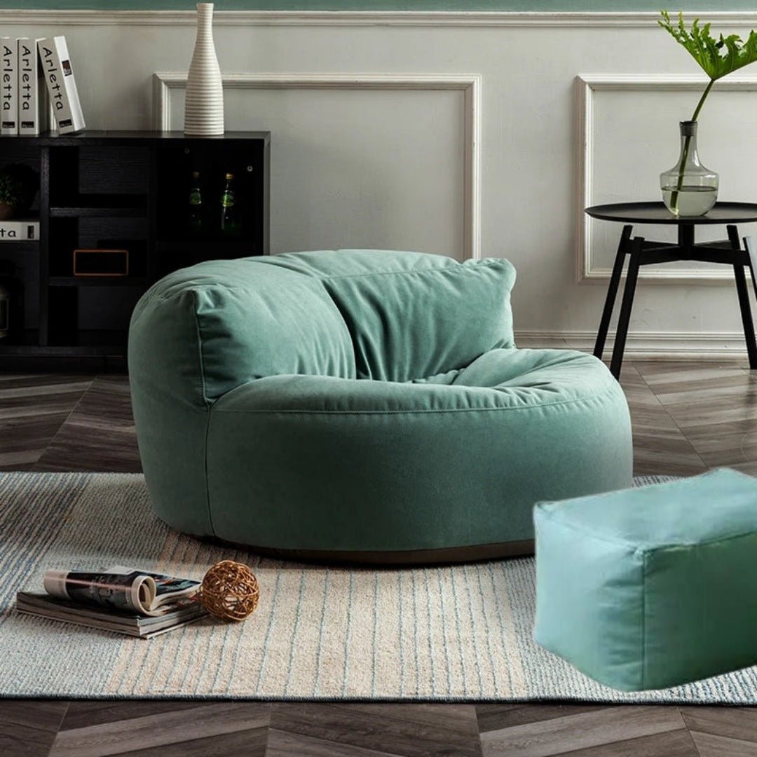 Wagrex - Zitzak Loveseat Zacht Fluwelen Stof