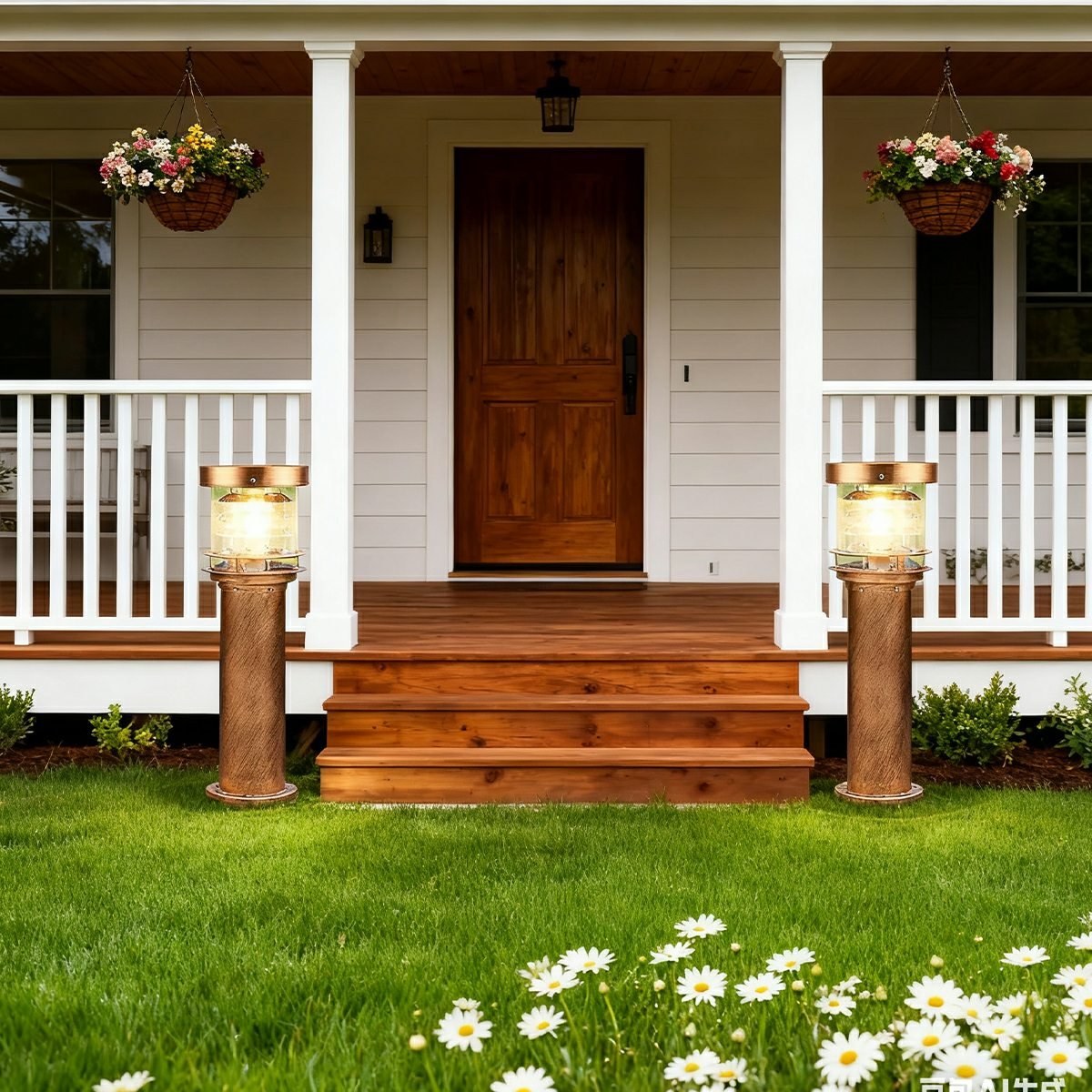 Moderne Waterdichte Buitenlamp Paal Cilinder Led Tuinverlichting IP65 Voor Oprit Pad En Terras | Restfield