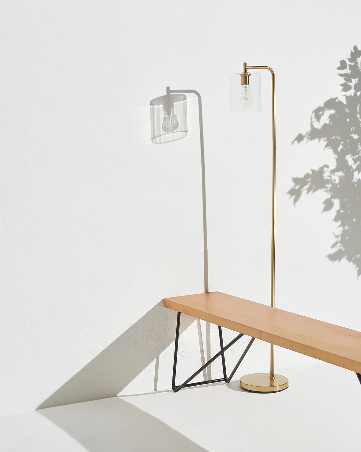 Vloerlamp Messing Modern Glas LED 168cm Minimalistische Staande Lamp Woonkamer