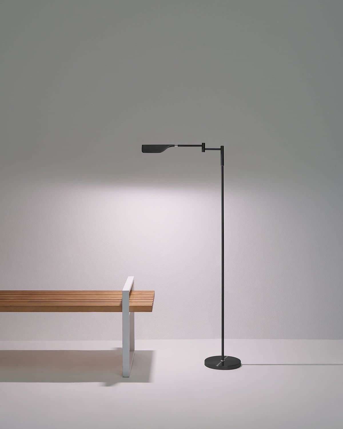 Vloerlamp LED Blad Design Minimalistisch 135cm Dimbaar Metaal | Restfield