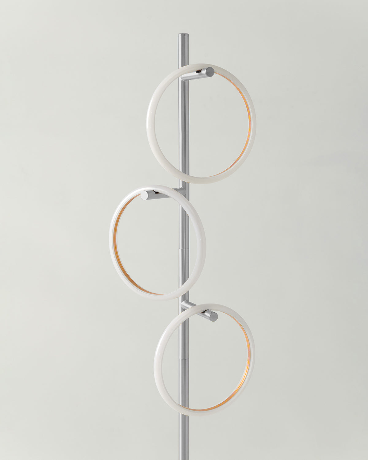 Vloerlamp Ring LED Dimbaar Goud Metaal 3 Lichtkringen Modern | Restfield