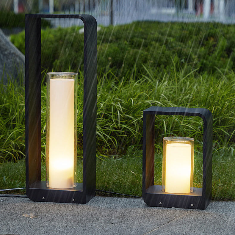 Led tuinlamp voor buiten – vierkante moderne buitenlamp met warm licht | Restfield