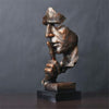 Abstracte Retro Sculptuur Met Stilte Gebaar In Bronslook Voor Woonkamer Bureau Of Design Interieur Decoratie | Restfield