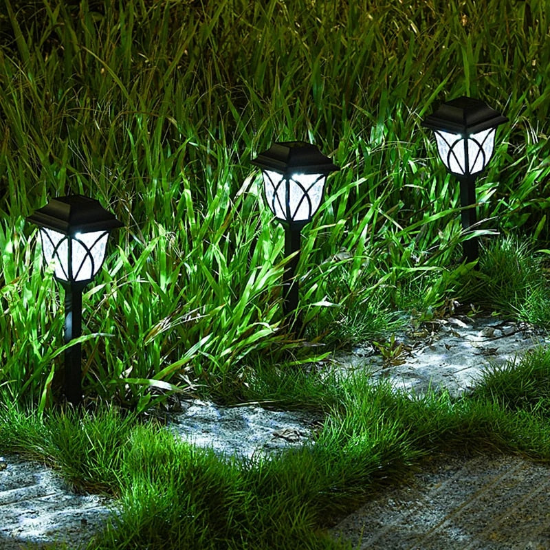 Zonne Energie Tuinpad Verlichting LED Waterdicht 43cm Set Van 4 | Restfield