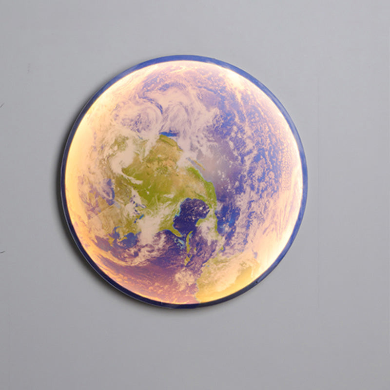 Applique Murale Lune Peinture Murale LED Dimmable Télécommande Salon Chambre | Restfield