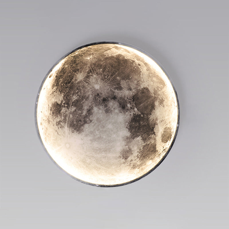 Applique Murale Lune Peinture Murale LED Dimmable Télécommande Salon Chambre | Restfield