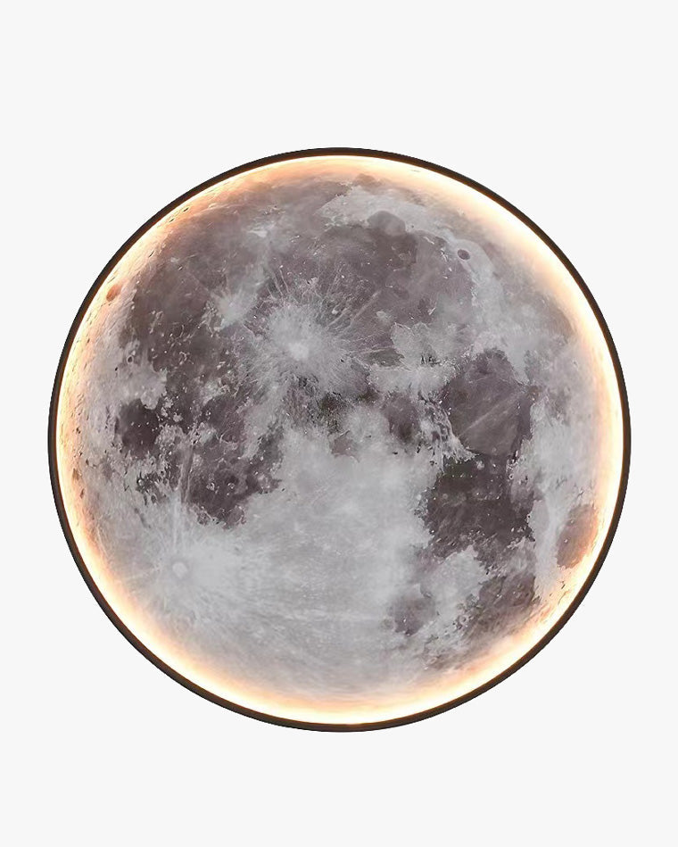 Applique Murale Lune Peinture Murale LED Dimmable Télécommande Salon Chambre | Restfield