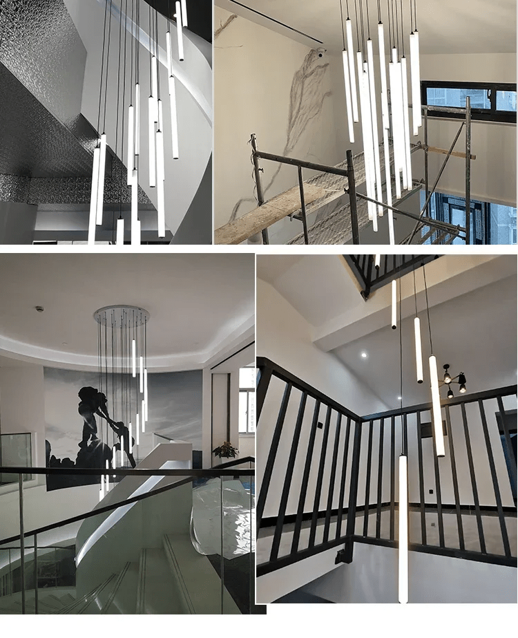 Trap Hanglamp Hoog Plafond Spiraal LED Meerdere Lichts Modern | Restfield