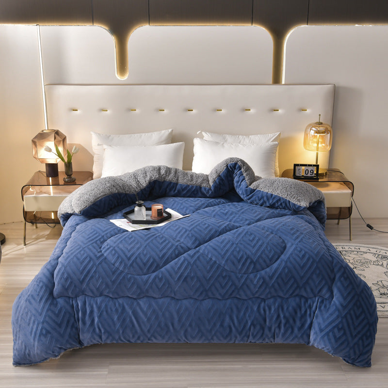 Dikke Sherpa Winterdeken met Quiltkern – Extra Warm, Zacht & Fluffy | Restfield