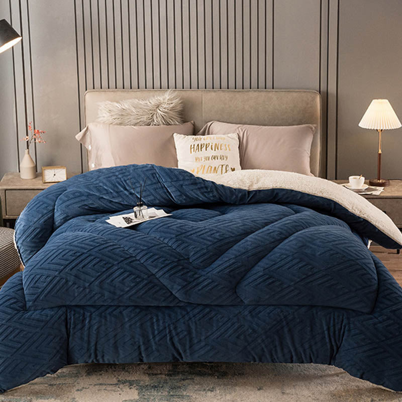 Dikke Sherpa Winterdeken met Quiltkern – Extra Warm, Zacht & Fluffy | Restfield