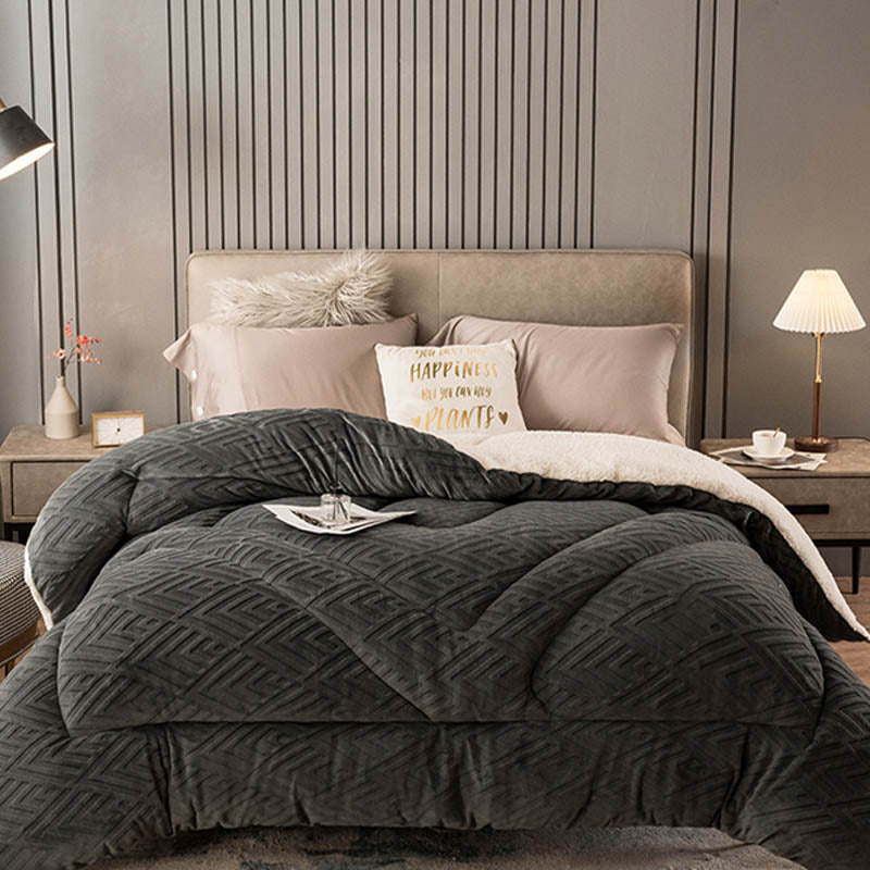 Dikke Sherpa Winterdeken met Quiltkern – Extra Warm, Zacht & Fluffy | Restfield