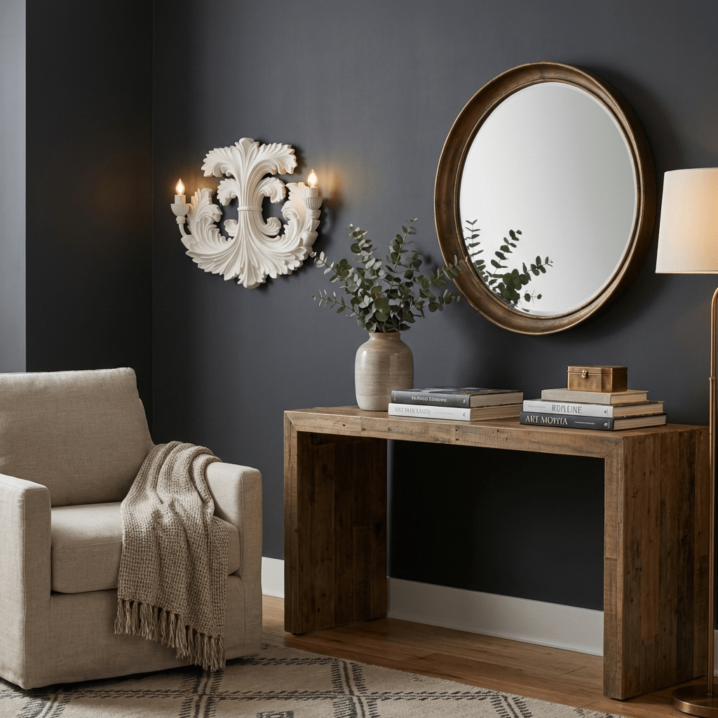 Klassieke Barok Wandlamp Met Florale Gipsdetails En Dubbele Lichtbron Voor Sfeervolle Binnenverlichting | Restfield