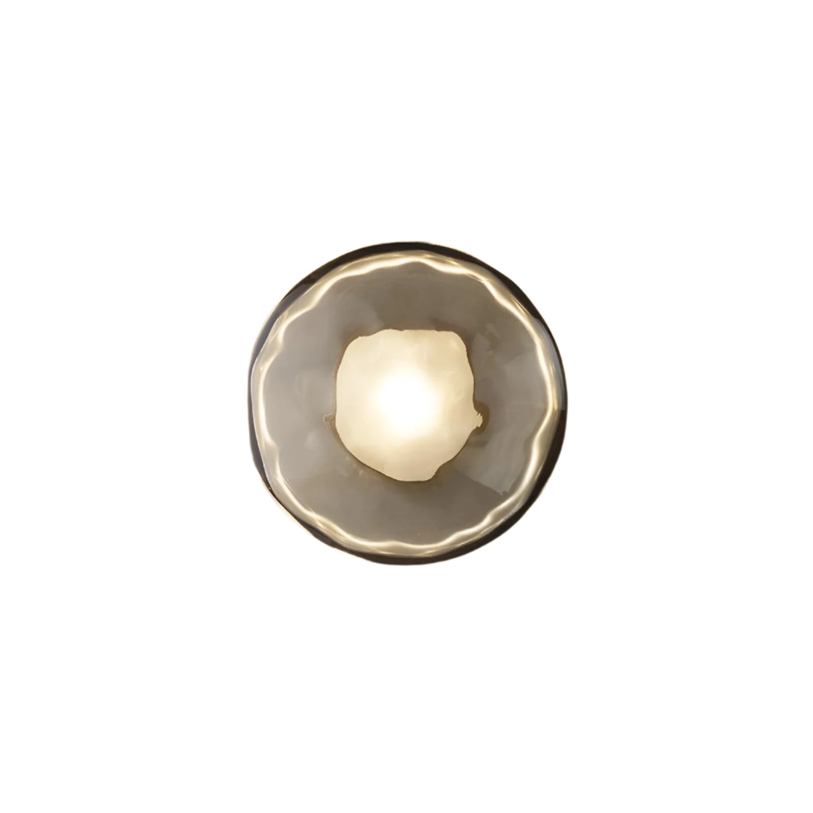 Wandlamp Glas Rond Scandinavisch LED 5W Zwart Goud 20cm Design | Restfield