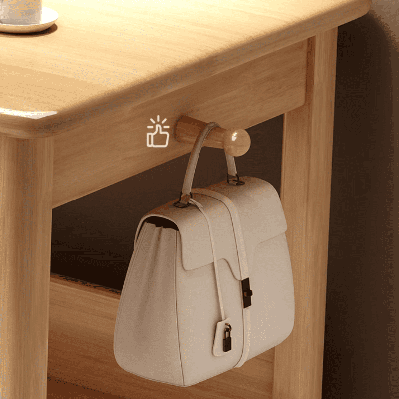 Massief Houten Bureau 160 of 180 cm met Lades en Boekenstandaard – Natuurlijk Rubberhout Design | Restfield