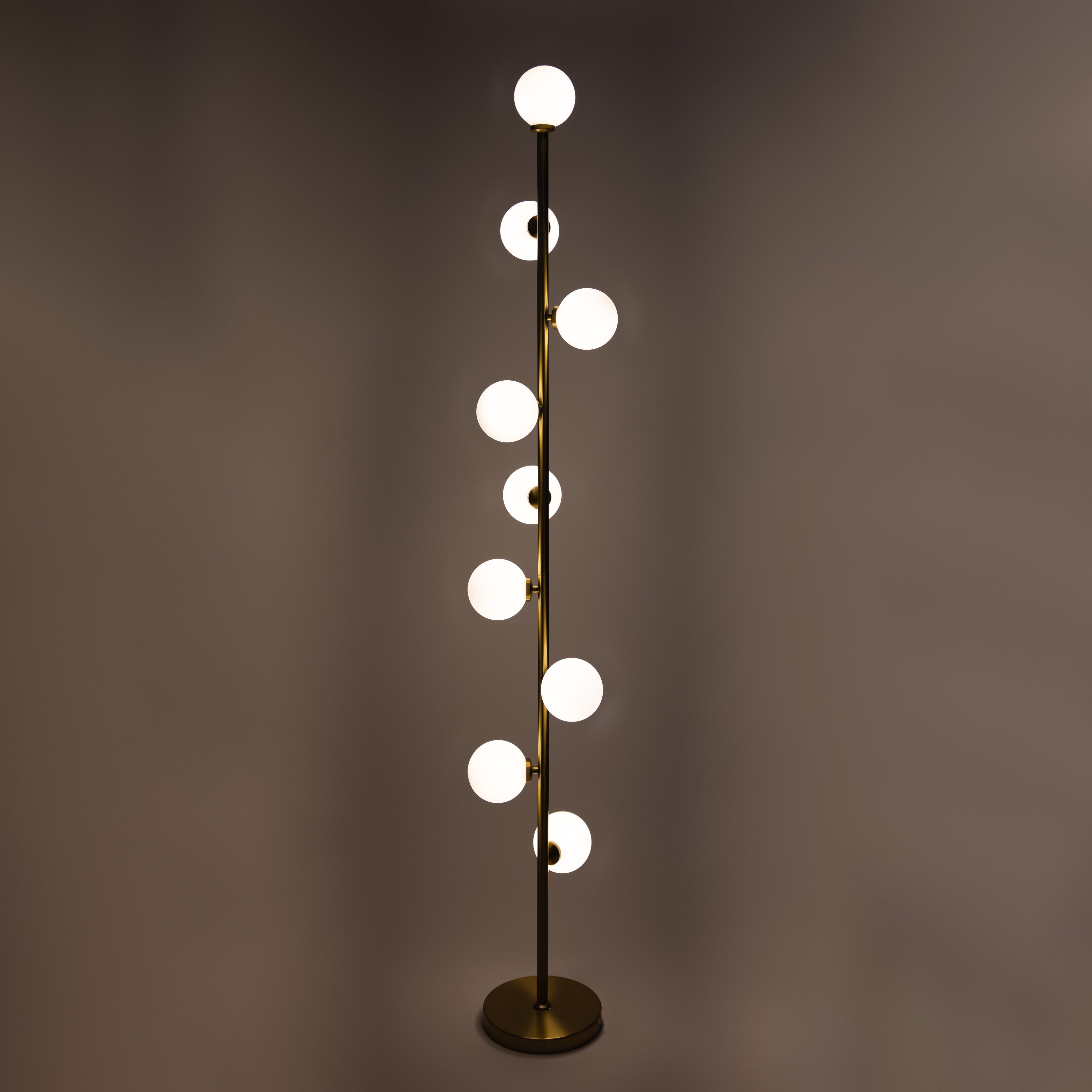 Scandinavische Minimalistische Staande Lamp Met Glazen Bollen En Warm Licht | Restfield