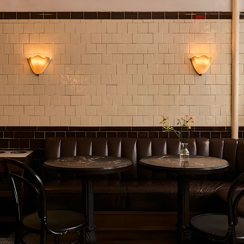 Wandlamp Glas In Lood Retro Art Deco Schelp 28cm E14 | Restfield