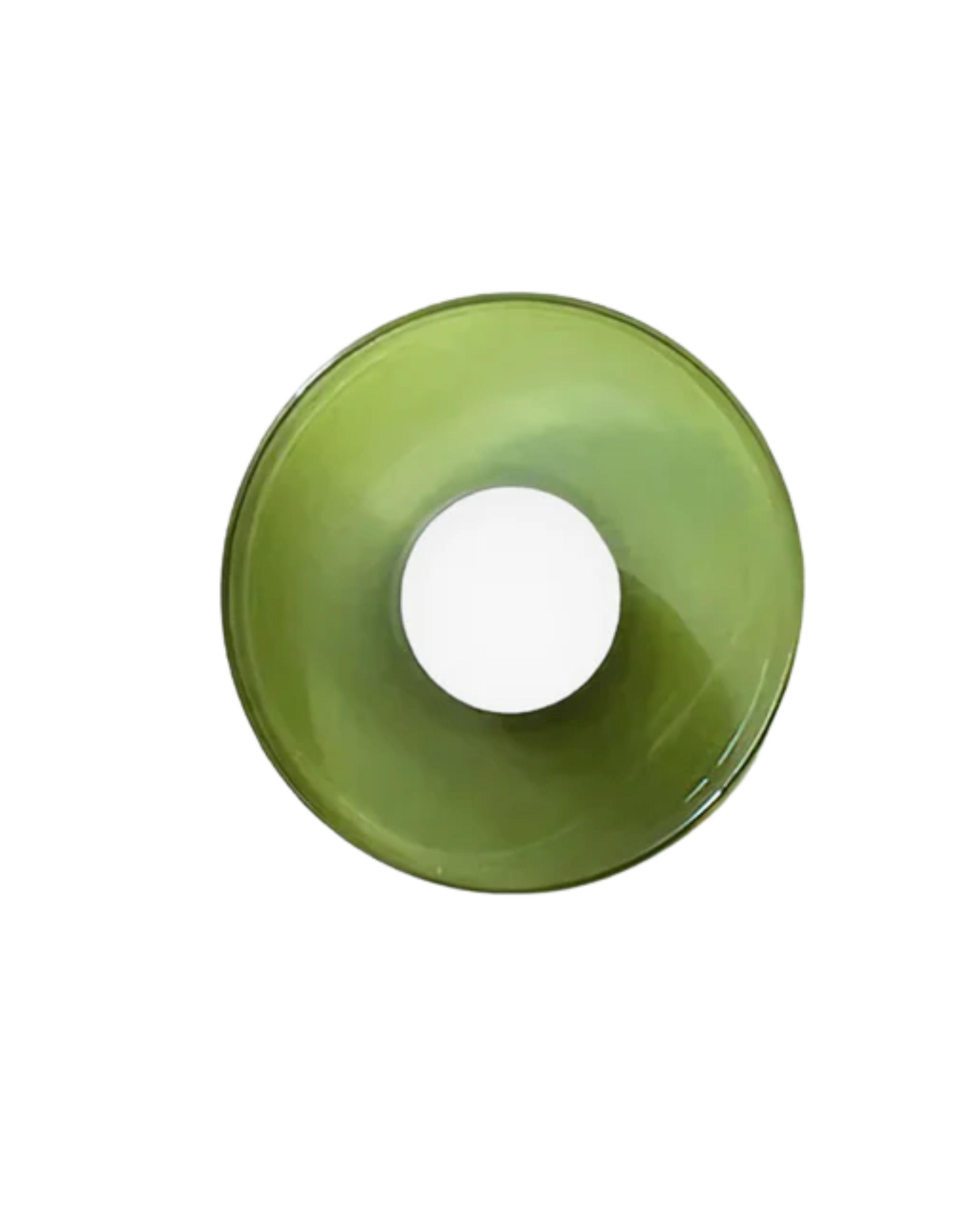 Moderne ronde plafondlamp van glas en ijzer – minimalistische designlamp voor woonkamer en slaapkamer met warme lichtkleur | Restfield