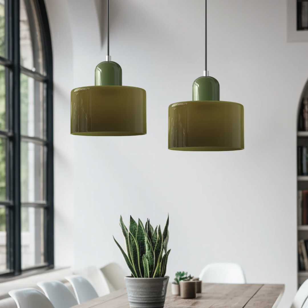 Restfield | Lismeno Retro Hanglamp – Glazen Hanglamp met Warm Licht voor Eettafel, Keuken & Woonkamer