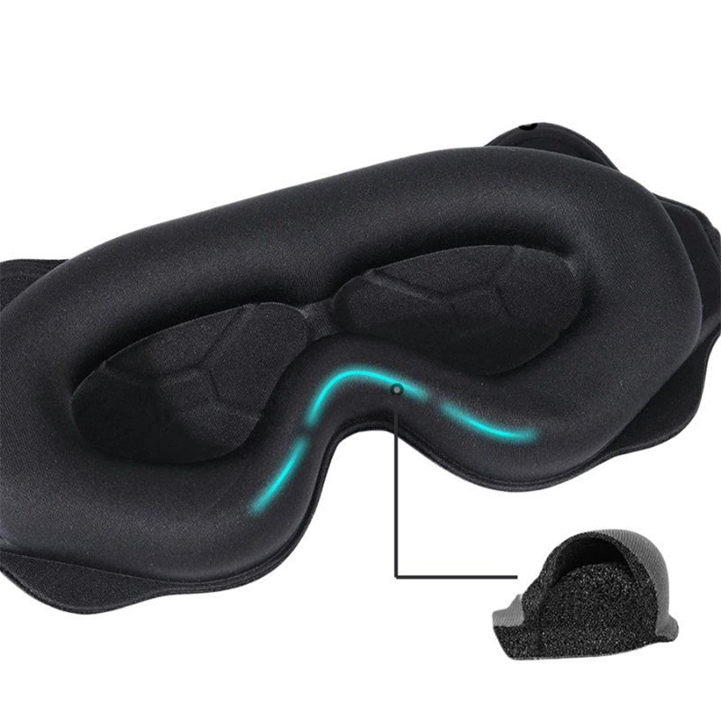 Restfield | 3D Comfort Slaapmasker – Oogvrij – Volledig Verduisterend