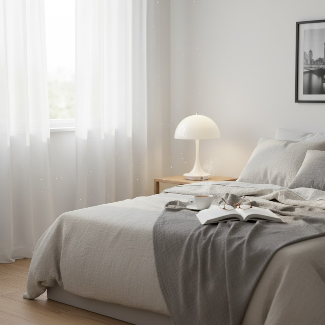 Draadloze tafellamp met LED-verlichting, oplaadbaar en Scandinavisch design | Restfield