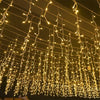 50 Meter Led IJspegel Lichtgordijn Met Warm Wit Waterfallicht Voor Buiten | Restfield