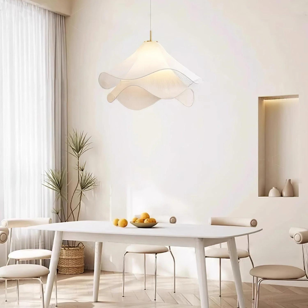 Hanglamp Japandi Stof Rond Scandinavisch Design E27 40-80cm Warm Licht | Restfield