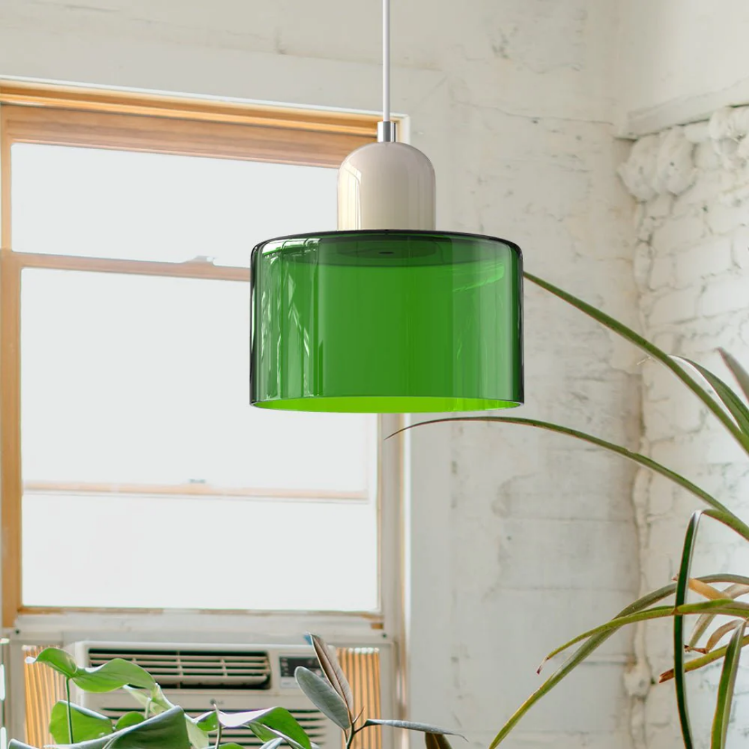 Restfield | Lismeno Retro Hanglamp – Glazen Hanglamp met Warm Licht voor Eettafel, Keuken & Woonkamer