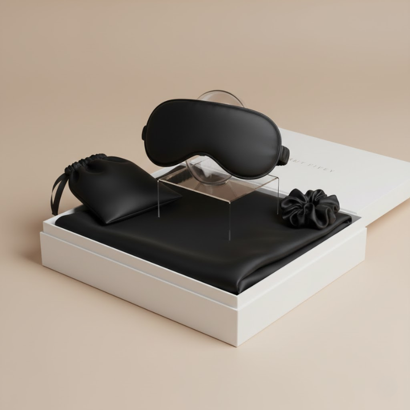 Restfield | Sleep Ritual Set – Oogmasker, Kussensloop & Haaraccessoires